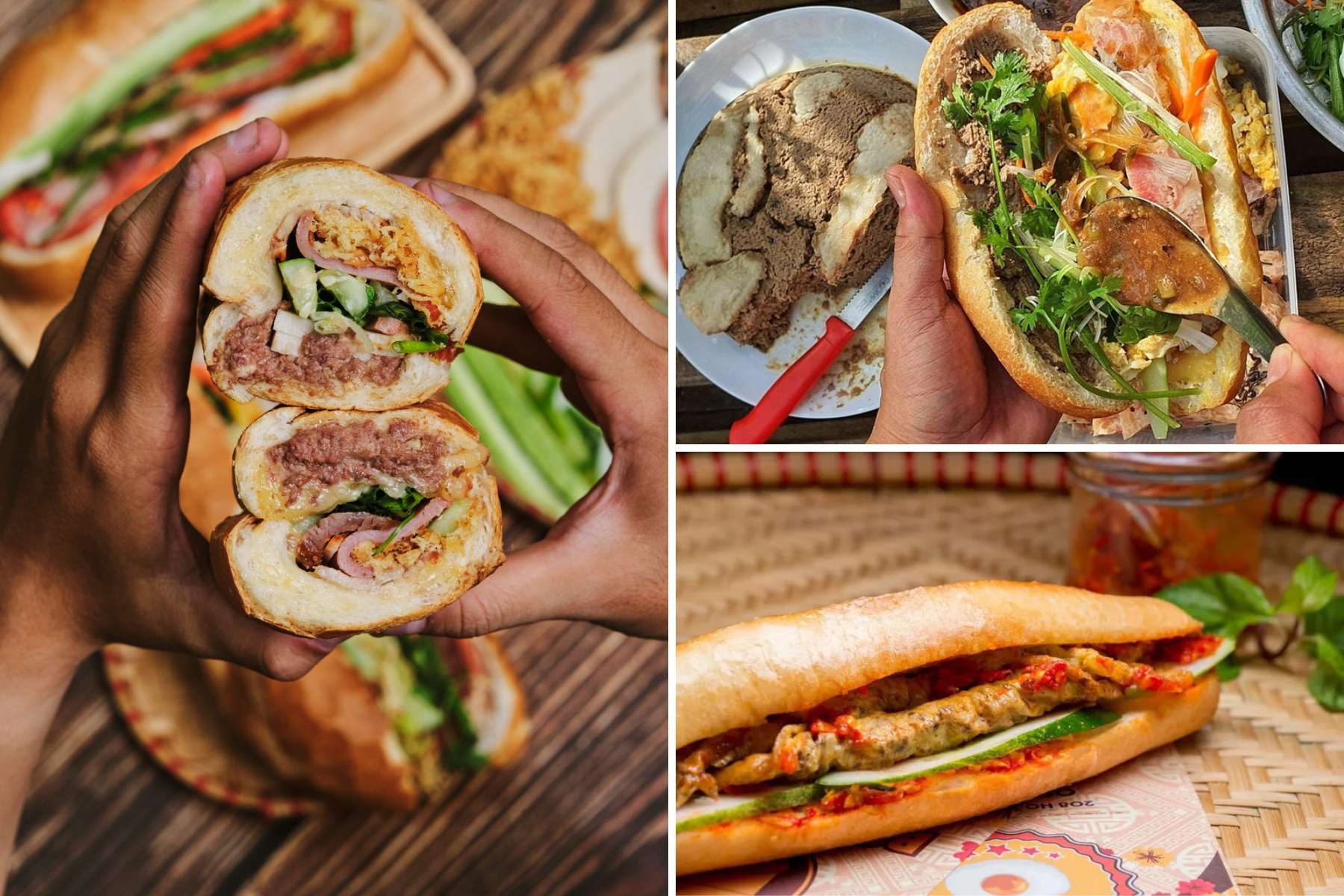 Banh mi with pate and egg