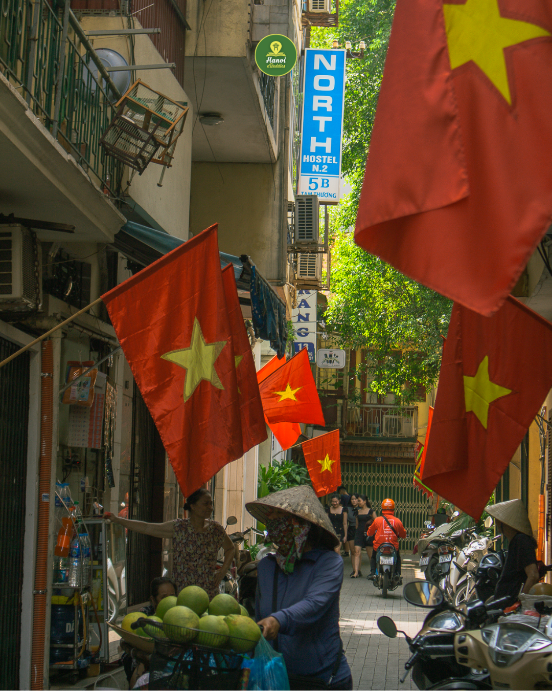 A chill corner of the local Yen Thai market