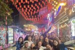 Hanoi. eBuddies' Free Train Street Tour with Big group of tourists